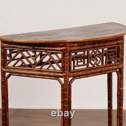 Antique Faux Bamboo Side Table, England circa 1890