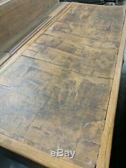 Antique French Butcher Block Table- Believed to be late 19th Century