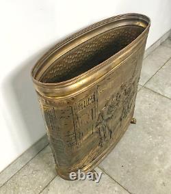 Antique French Copper Umbrella Stand (oval, late 1800s)