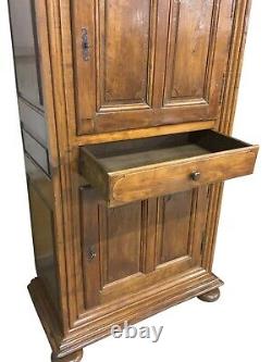 Antique French Country Cabinet, Rustic & Primitive, Walnut, Late 18th Century