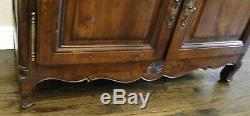 Antique French Country Hutch Buffet Provence Hand Carved Petite late 1800's