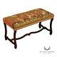 Antique French Louis XIV Style Os De Mouton Needlepoint Bench