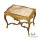 Antique French Louis XV Style Giltwood and Onyx Parlor Table