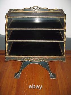 Antique French Open Shelves & Footed Standing Cabinet