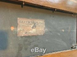 Antique Gluck Brothers Brooklyn New York Expanding Library Table Late 1800's