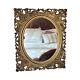 Antique Gold Gilded Carved Wood Mirror Late 19th Century Ornate 1890s Mirror