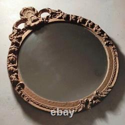 Antique Gold Gilt Beveled Wall Mirror Late 1800s