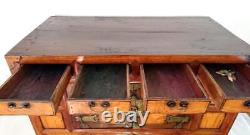 Antique Korean Table Cabinet/Chest Late 19thC Large Size 86cm X 58cm