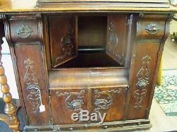 Antique LATE 1800's SEWING MACHINE CABINET. FURNITURE. TABLE. BASE