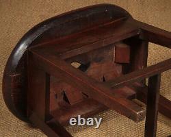 Antique Large Late Georgian Elm Stool or Side Table c. 1820