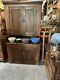 Antique Late 1700s To 1800s Early Primitive Step Back Cabinet