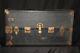 Antique Late 1800s Barnum & Bailey Circus Wardrobe Steamer Trunk Drawers Hangers
