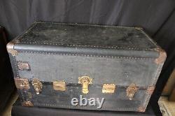Antique Late 1800s Barnum & Bailey Circus Wardrobe Steamer Trunk Drawers Hangers