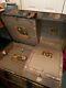 Antique Late 1800s C. W. Miller Steamer Trunk with Original Keys & Artwork