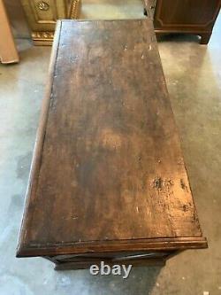 Antique Late 18th C Brazilian Colonial Arca Coffer Chest with Decorative Molding