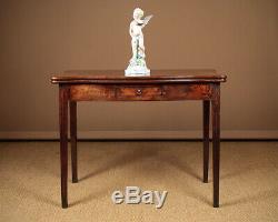Antique Late 18th. C. Mahogany Fold Over Supper Table c. 1780