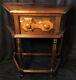 Antique Late 18th Early 19th Century Wood Console Table Burl Veneer Side Hall