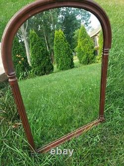Antique Late 19 Century Neoclassical Carved Wall Mirror