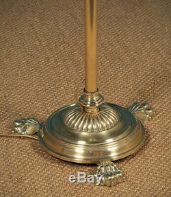 Antique Late 19th. C. Brass Standard Lamp c. 1890