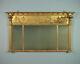 Antique Late 19th. C. Triple Plate Gilt Overmantle Mirror c. 1880