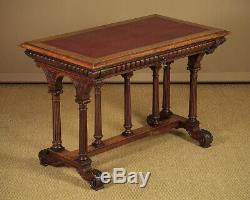 Antique Late 19th. C. Walnut Desk or Library Table c. 1880