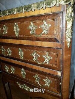 Antique Late 19th Century Louis XV style french chest of drawer (commode)