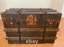 Antique Late 19th Century Steamer Trunk
