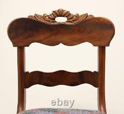 Antique Late 19th Century Walnut Victorian Side Chair