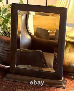 Antique Late 19th-Early 20th Century Mahogany Beveled Table Mirror 10W X 12H