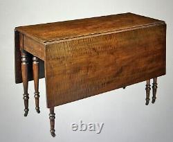 Antique Late Federal Drop Leaf Table New England or New York CA 1820-1865