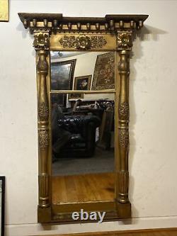 Antique Late Federal Gilded Mirror Circa 1835