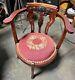 Antique Late VICTORIAN MAHOGANY Corner Chair / Very Rare Find / Z