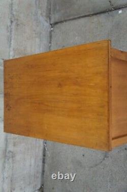 Antique Late Victorian Empire Maple Ball & Claw Foot End Table Chest Nightstand
