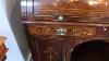 Antique Late Victorian Inlaid Rosewood Cylinder Bookcase
