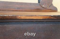 Antique Late Victorian Oak Vanity Dresser Chest of Drawers Wishbone Mirror 66