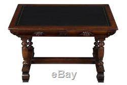 Antique Late Victorian Period Mahogany Writing Desk Partners Library Table FS