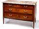 Antique Louis XVI Mahogany Marble top Commode, late 18th C