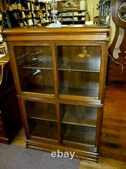 Antique OaK Bookcase Stacking Barrister John Danner co. Refinished late 1800's