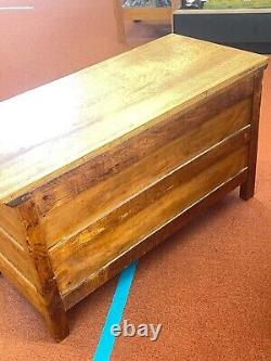 Antique Oak Two Drawer Dresser Chest Simple Elegance Late 1800's Restored