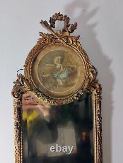 Antique Pair of Rococo Revival Giltwood Mirrors Late 19th Century Local Pick