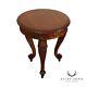 Antique Renaissance Revival Mahogany Lion Carved Round Taboret Side Drinks Table