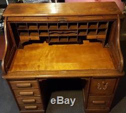Antique Roll Top Desk mid to late 1800's