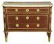 Antique Scandinavian Neo Classical Mahogany Marble Top Commode, late 18th C