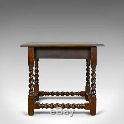 Antique Side Table, English, Victorian, English, Oak, Late C19th, Circa 1880