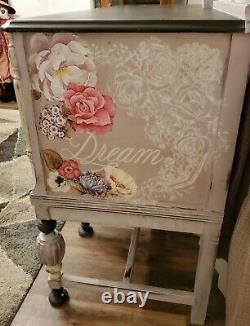 Antique Sideboard Buffet Late 1880s Beautiful Painted