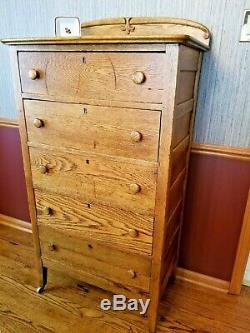 Antique Solid Golden Oak Childs Dresser, lingerie dresser late1800s EUC
