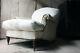 Antique Style Late 20thC Short Scroll Armchair by George Smith, Fulham Road