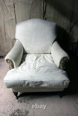 Antique Style Late 20thC Short Scroll Armchair by George Smith, Fulham Road