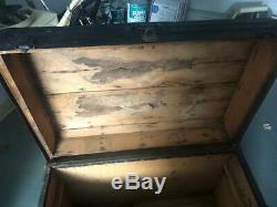 Antique Trunk Circa Late 1800, s Early 1900's