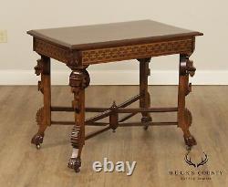 Antique Victorian Carved Parlor Table